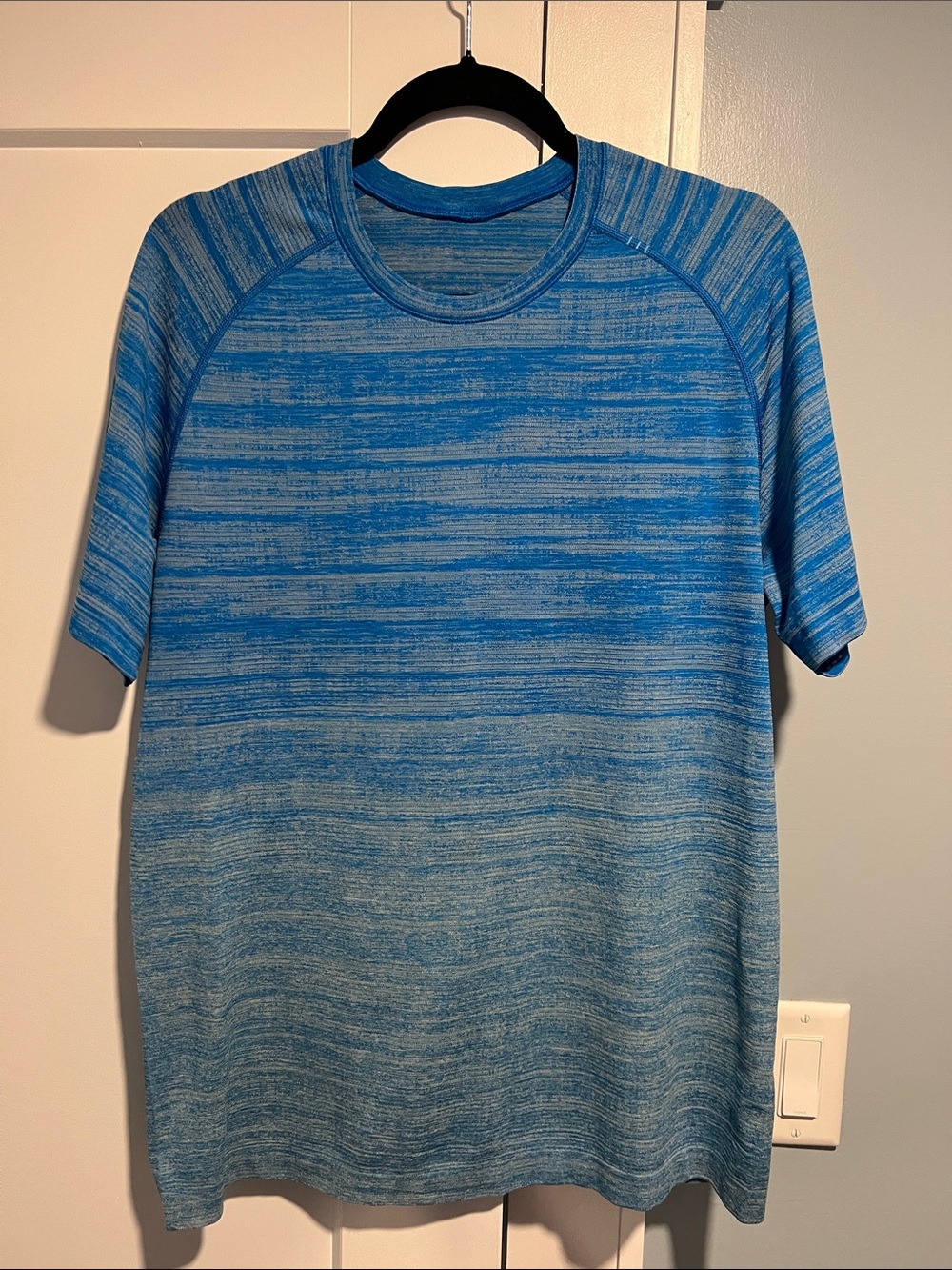 lululemon athletica Blue Space-Dye Short Sleeve Tee